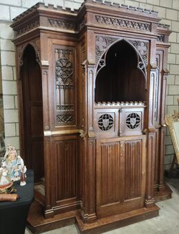 Antike Gotik Beichtstuhl Confessionbox Kirche Kloster Church Furniture Kirchenmöbel - Niederkrüchten