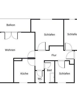4-Zimmer-Wohnung mit Balkon im 1. Obergeschoss - Kaufbeuren