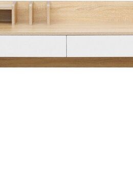 Home affaire Schreibtisch Cowell (Breite 124 cm), 2 Schubladen, Ablage & integrierte Buchstützen, Metallgestell