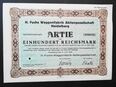 H. Fuchs Waggonfabrik AG 1929 Heidelberg, Historisches Wertpapier, alte Aktie, 100 Reichsmark in 75203