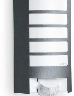 steinel Außen-Wandleuchte L 12, Bewegungsmelder, Leuchtdauer einstellbar, Tageslichtsensor, Leuchtmittel wechselbar