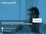Technischer Produktmanager / Contentmanager (m/w/d) Digital Signage - Wiesbaden