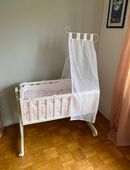Baby Wiege mit Bettset (fast unbenutzt) in 83022