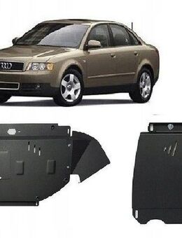 Stahl Motorabdeckung Unterfahrschutz Audi A4 B6 2000-2005 Umrüstung mit Anbaumaterial Set - Wuppertal