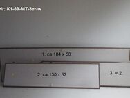 Set 3er Möbeltüren Türblatt-Abmessungen ca 184x50 bzw 130x32 (2x) - perfekt für Selbstausbauer (helles Design weiß) - Schotten Zentrum