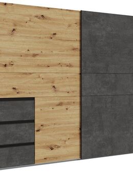 FORTE Schwebetürenschrank Schwebetürenschrank, Stauraum, Schubkästen, erhältlich in 2 Dekoren