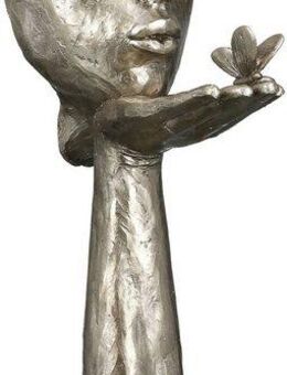 GILDE Dekofigur Skulptur Desire, antikfinish (1 St), silberfarben, Polyresin