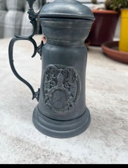 Zinnkrug mit Deckel von SKS Zinn Doppeladler Wappen (Sammlerstück) - Mülheim (Ruhr)