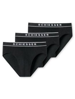 Schiesser Rioslip 95/5 (3er-Pack) mit sportlichem Webgummibund mit kontraststarken SCHIESSER-Logo