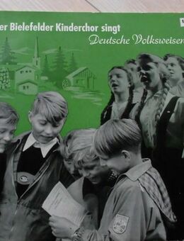 Der Bielefelder Kinderchor singt Deutsche Volksweisen. Volkslieder Schallplatte Vinyl Electrola WDLP 524, E 60 014, 4,- - Flensburg