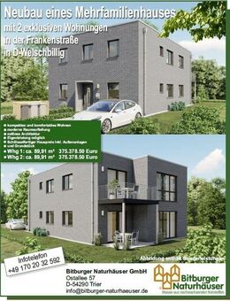 Wohnung in Welschbillig - Frankenstraße - Neubau zu kaufen (Wohnung 2) - Welschbillig