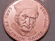 5 Deutsche Mark Gedenkmünze "Carl Friedrich Gauß 1777-1855" 1977 Prägeort J - Borken