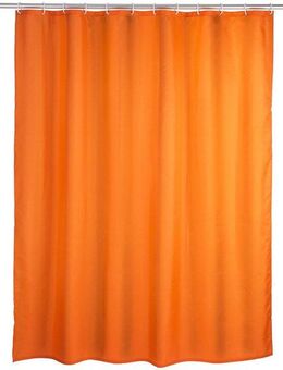 WENKO Duschvorhang Uni Orange Breite 180 cm, Höhe 200 cm, waschbar