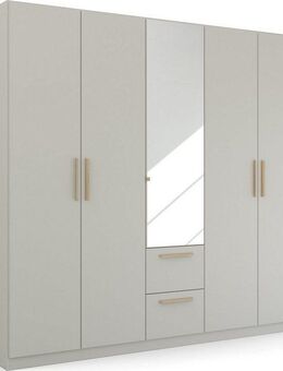 rauch Kleiderschrank Skandi by Quadra Spin Schlafzimmerschrank im Landhaus-Stil mit Massivholzgriffen, mit Schubladen und Spiegel