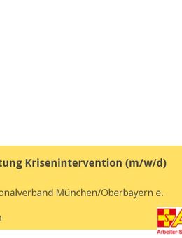 Bereichsleitung Krisenintervention (m/w/d) - München
