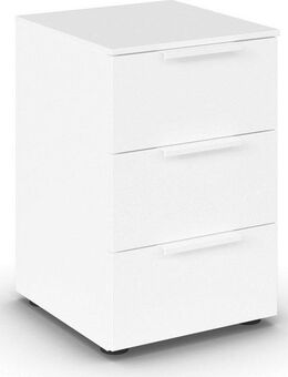 rauch Nachtkommode Nachttisch Nachtschrank Nachtkonsole FLIPP (Breite 40 cm), mit 3 Schubladen und Soft-Close-Funktion