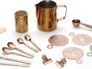 ECHTWERK Barista-Set, Kaffeezubehör-Set, ideal für Cappuccino oder Latte Macchiato, 23-tlg.