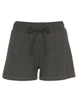 LASCANA Shorts Lounge-/ Strickshorts meliert mit Bindeband, Loungewear
