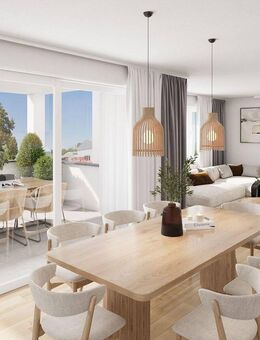 Hell und freundlich! Neubau 3,5-Zimmer-Eigentumwohnung mit herrlichem Sonnenbalkon - Laupheim