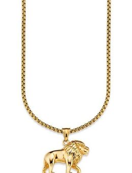 Bruno Banani Kette mit Anhänger Schmuck Geschenk Halskette Löwe, Venezianerkette