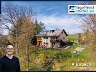 Traumhaftes Landhaus im Grünen vor einmaliger Kulisse am Waldrand mit Bachlauf - Bubach