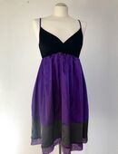 NEU * Anlass * Abend * Disco * Ausgeh * Cocktail * Ball * Seiden- Satin * Spaghetti Träger * Mini * KLEID "LIPSY * London" Gr. 36- 38/ S * lila - violett - veilchen * schwarz * in 88499