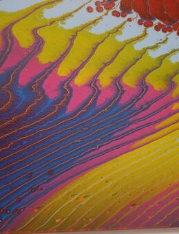 Farbenfrohe Acryl Gemälde "Abstrakten Meeres Wellen" - Sulz (Neckar)