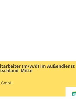 Vertriebsmitarbeiter (m/w/d) im Außendienst Region Deutschland: Mitte - Göttingen