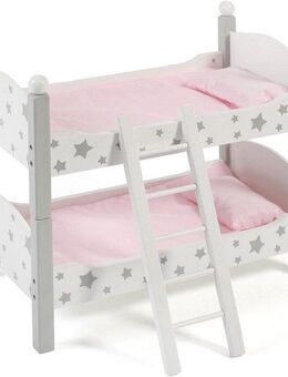 CHIC2000 Puppenbett Stars Grau, auch als zwei Einzelbetten verwendbar