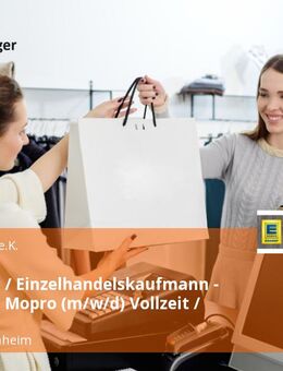 Verkäufer / Einzelhandelskaufmann - Drogerie / Mopro (m/w/d) Vollzeit / Teilzeit - Bad Sobernheim
