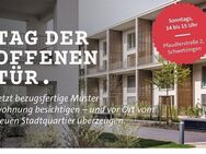 Urbane Nachbarschaft: chice Neubau-Maisonette mit 4,5 Zimmern & überhohem Loggia-Portal. - Schwetzingen