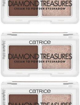 Catrice Lidschatten-Palette Diamond Treasures Cream to Powder Eyeshadow, 3-tlg., Farbton 010 Hazel Spark: Perfekt für vielseitige Augen-Make-ups