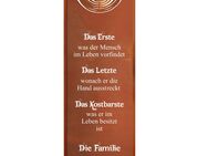 Großer Gartenstecker "Familie edel" Spruchschild Edelrost - Kraftisried