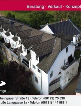 Großzügiger Gebäudekomplex bestehend aus 10 Wohnungen + Gewerbeeinheit mit Lagerhalle - Geisenheim