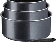 Tefal Topf-Set L15890 Ingenio XL Force, Topfset nicht induktionsgeeignet, Aluminium (Set, 4-tlg., je 1 Stielkasserolle Ø 16/18/20 cm, 1 abnehmbarer Griff), Antihaftversiegelung, Thermo-Signal bei idealer Brattemperatur