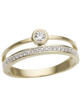 Firetti Fingerring Schmuck Geschenk Gold 333 Damenring Goldring, mit Zirkonia (synth)