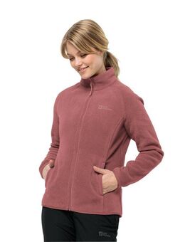 Jack Wolfskin Fleecejacke MOONRISE FZ W mit kurzem Systemreißverschluss für Wanderungen