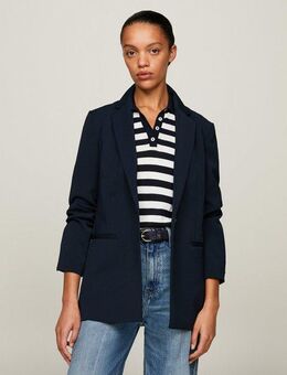 Tommy Hilfiger Kurzblazer GOLD BUTTON SLIM FIT SB BLAZER mit Rückenschlitz