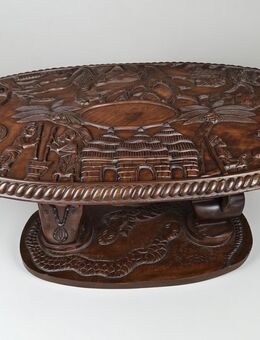 Heute abholen - Handgeschnitzter afrikanischer Massivholz-Tisch (Unikat) - Nürnberg