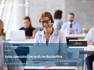 Sales Specialist (m/w/d) im Backoffice - Frankfurt (Main)