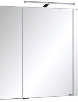 welltime Spiegelschrank Trento, verschiedene Ausführungen und Farben Breite 100 cm, mit 3D-Effekt, Spiegeltüren, Inklusive LED-Beleuchtung