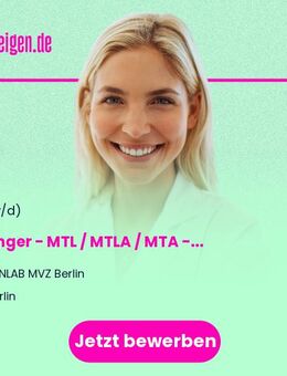 Springer - MTL / MTLA / MTA (m/w/d) - zur Unterstützung unserer Krankenhauslabore in Berlin - Berlin