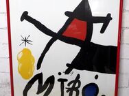 Alurahme mit Ausstellungsplakat, Miró in der Schirn 1988 - Frankfurt (Main) Bornheim