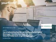 Vertriebsmitarbeiter im Außendienst Sales Manager Kundenberater für den Geschäftsbereich Digital Signage (m/w/d) - München