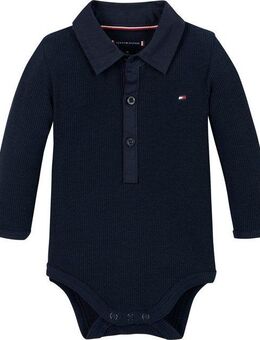 Tommy Hilfiger Langarmbody mit Knöpfen, mit Logostickerei