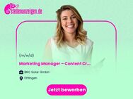 (Junior) Marketing Manager – Content Creation & Social Media (m/w/d) - Ettlingen