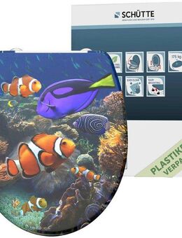 Schütte WC-Sitz SEA LIFE, bruchsicher und kratzfest, Absenkautomatik, Standardmaß