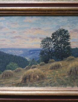 Ölgemälde auf Leinwand auf Platte aufgezogen , Wilhelm Harsing ( Düsseldorfer Kunst - Akademie ) zugeschrieben , Größe 36cm x 27cm mit Rahmen 46cm x 36cm - Görlitz