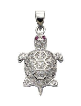 Vivance Kettenanhänger 925 Sterling Silber Schildkröte
