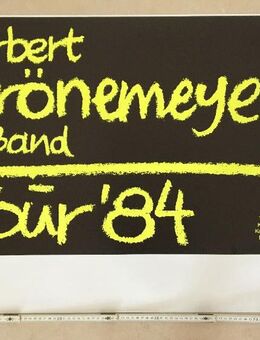 Plakat Herbert Grönemeyer, Bochum 84, Original, 86 x 60 cm - Coesfeld Zentrum